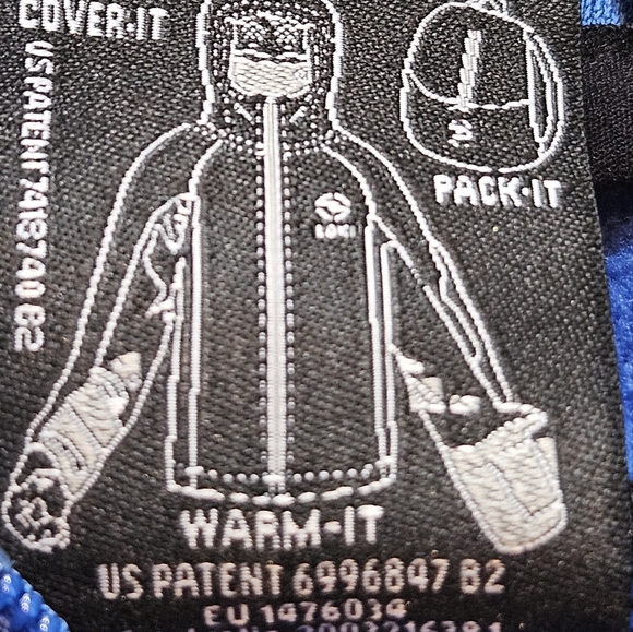 Loki all-in-one tech hoodie running jacket convertible built-in mittens - Picture 3 of 14